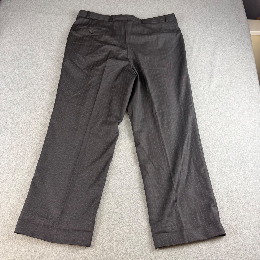 VTG Lauren Ralph Lauren Mens 42S Gray Pinstripe 100% Wool Suit Blazer Pants NOTE - Picture 10 of 16